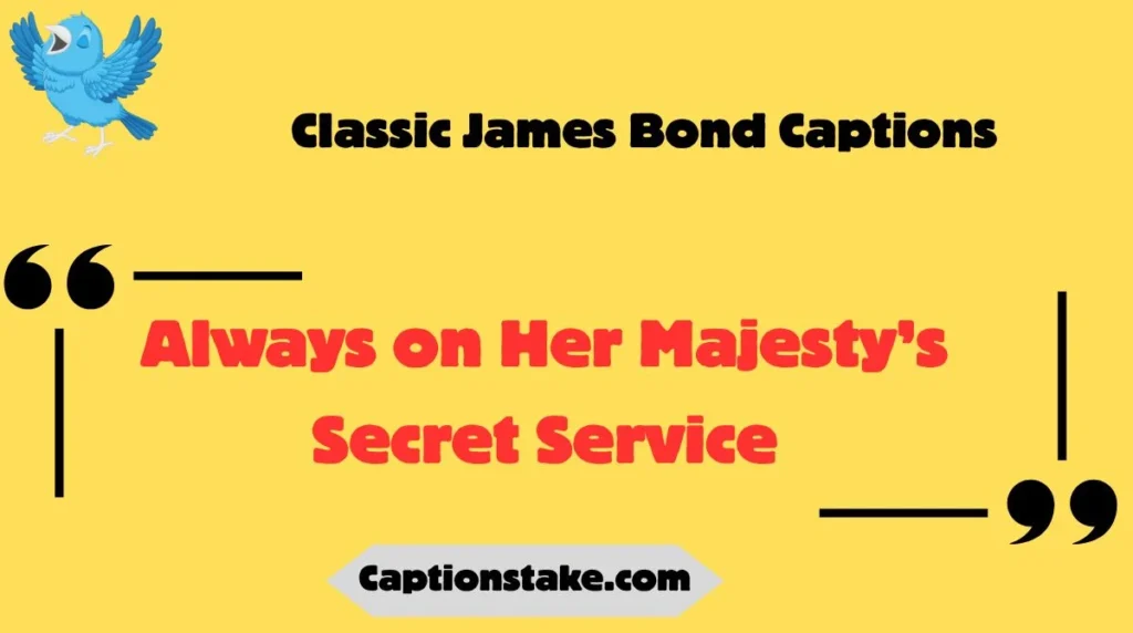 Classic James Bond Captions