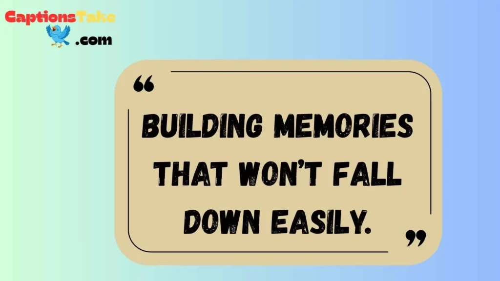 Cute Captions for Playing Giant Jenga