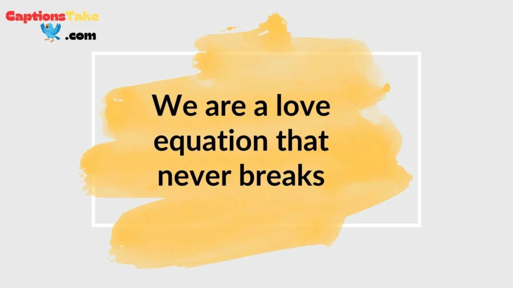 Cute Formula Captions for Couples