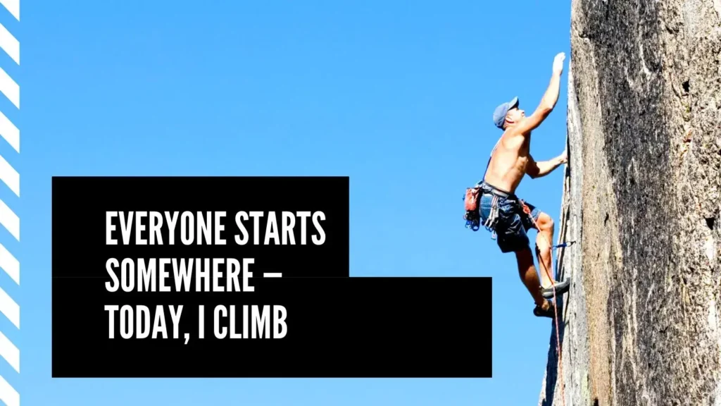 First Time Rock Climbing Captions