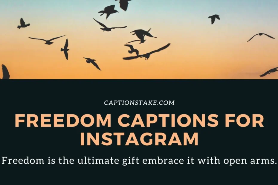 Freedom Captions For Instagram