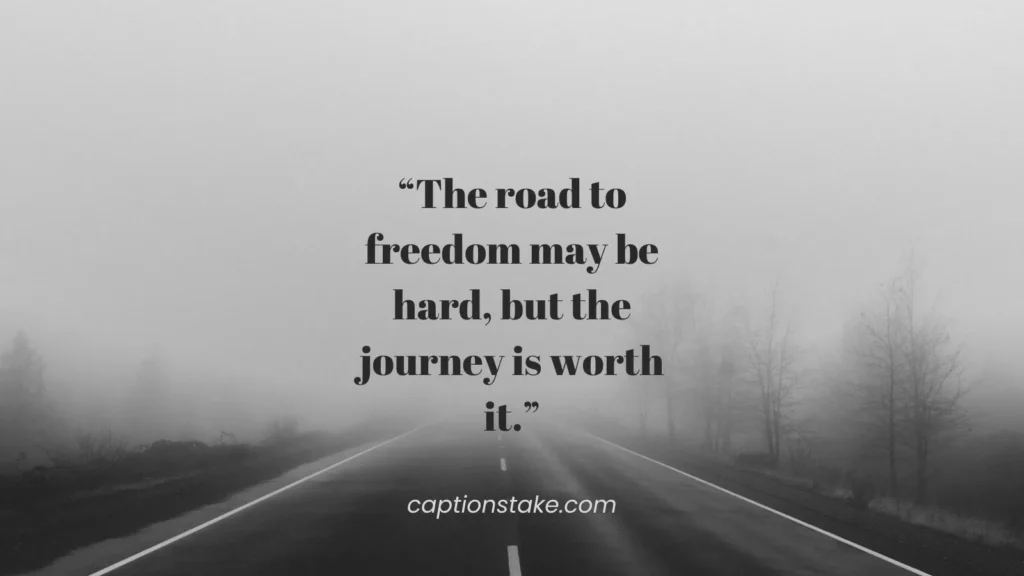 Freedom Captions for Overcoming Obstacles