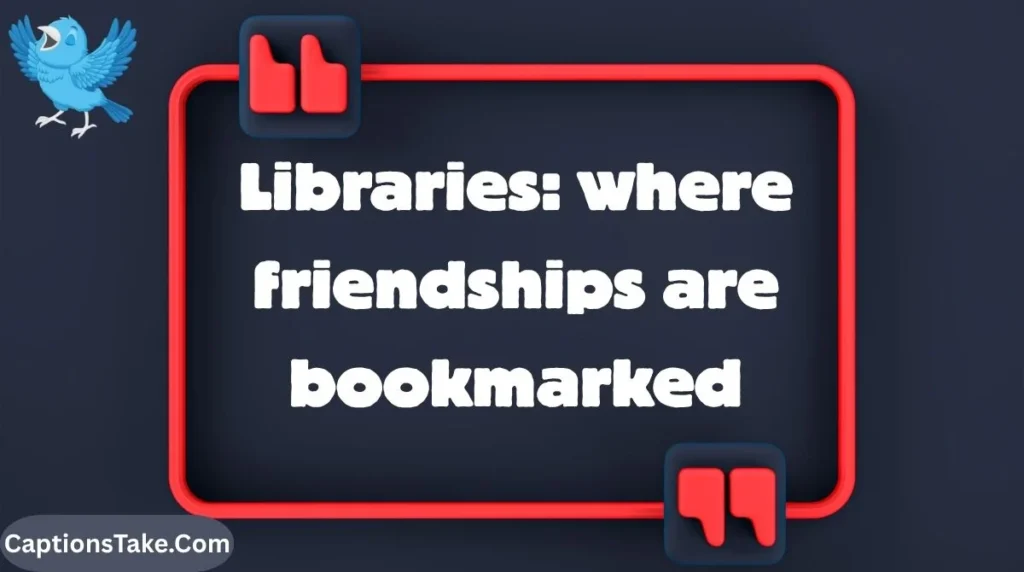 Library Captions for Friends and Groups