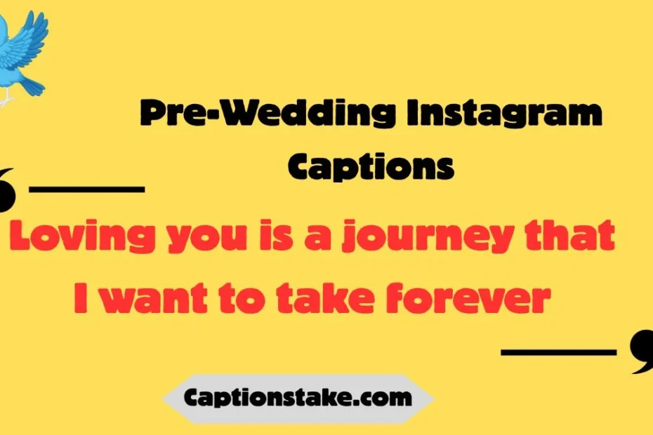 Pre-Wedding Instagram Captions