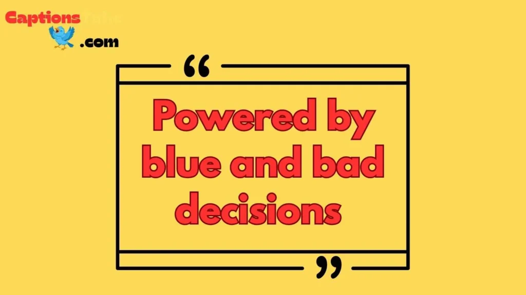 Blue Drink for Instagram Captions Funny