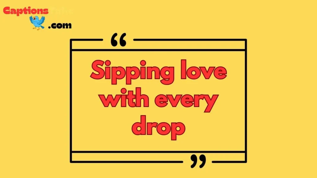 Romantic Blue Drink Captions