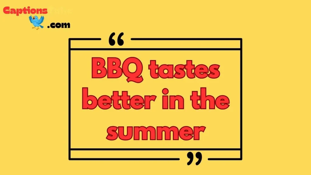 Summer BBQ Captions