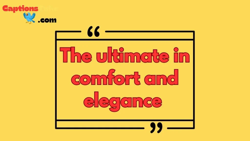 Captions for Luxury Furniture