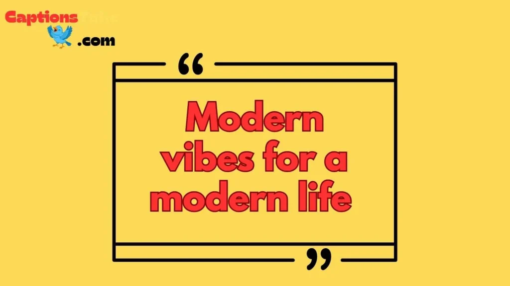 Captions for Modern Furniture