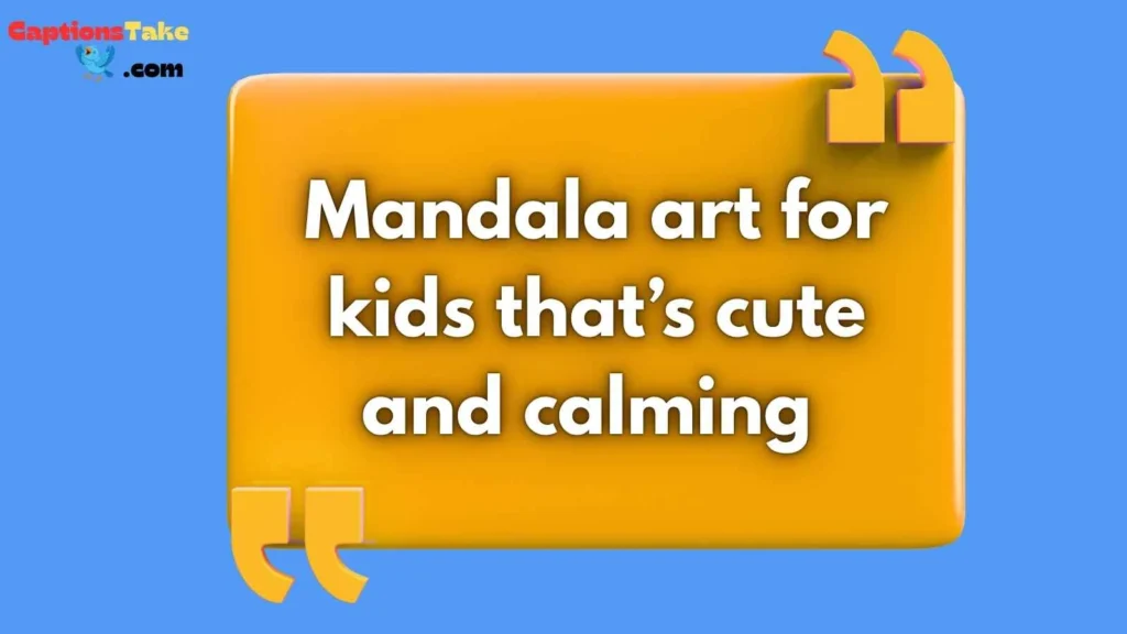 Easy Mandala Art for Kids