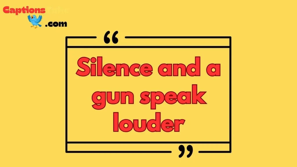 Gun captions for Instagram in English