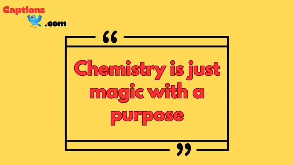 Short chemistry captions
