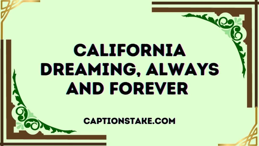 Best California Captions