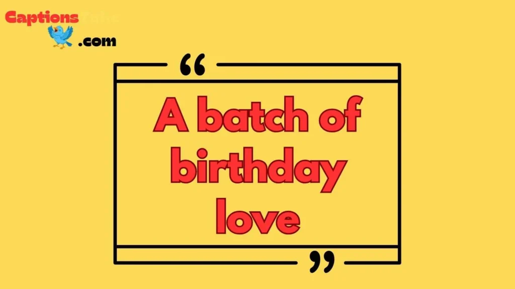 Cookie Captions for Birthdays