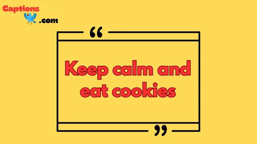 Cute Cookie Captions for Instagram