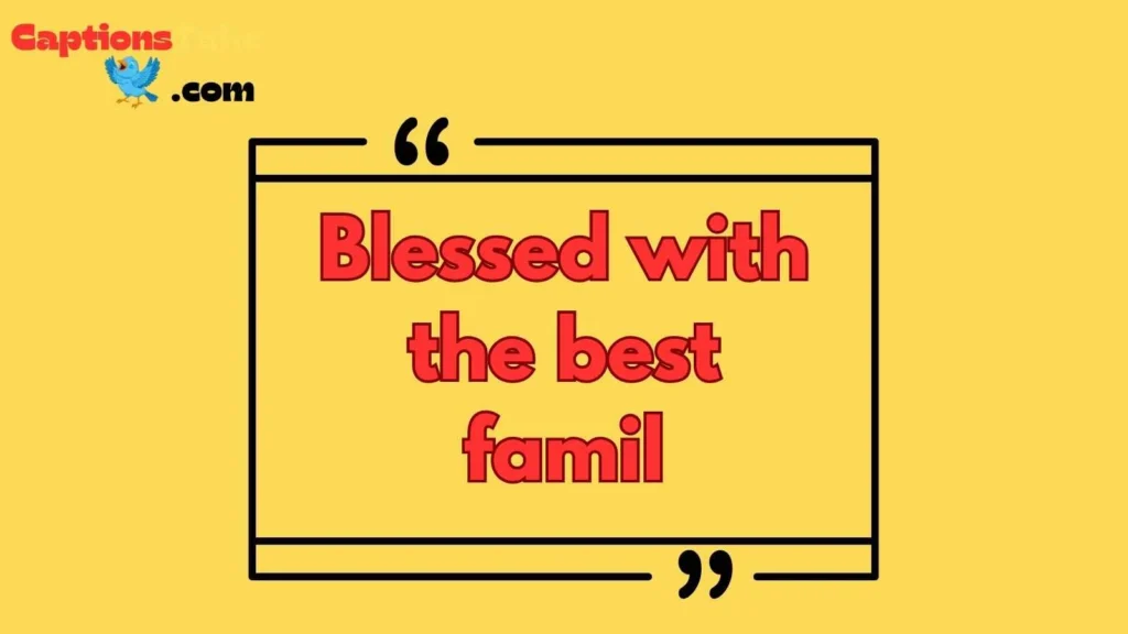 Instagram Captions for Family Love