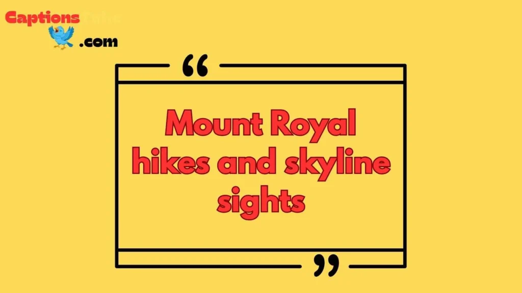 Montreal Adventure & Outdoor Captions