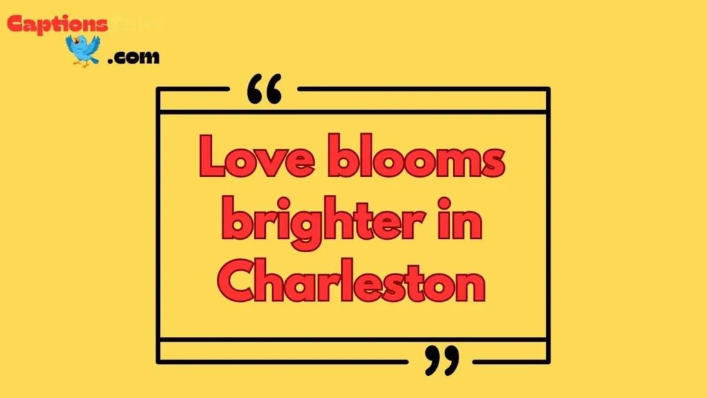 Romantic Charleston Captions for Couples