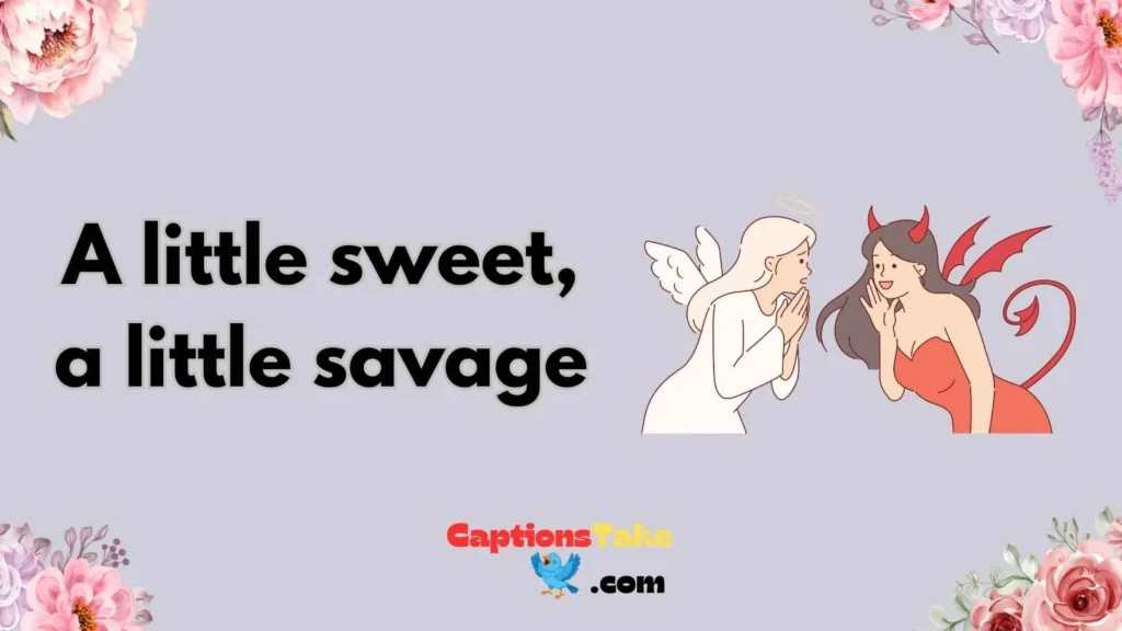 Angel and Devil Captions for Best Friends