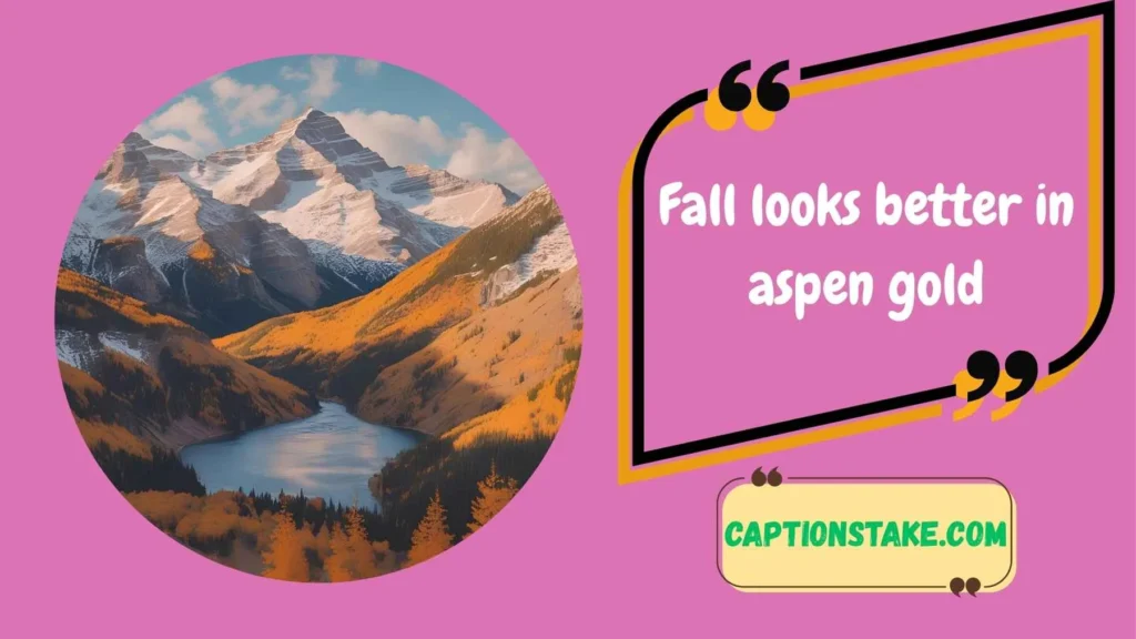 Best Aspen Captions for Fall Season