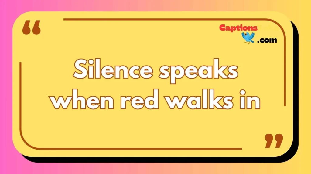 Elegant Red Dress Captions