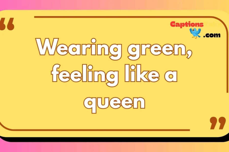 emerald green captions