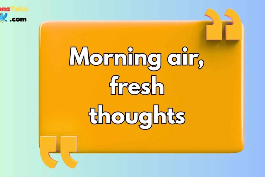 Morning Walk Captions