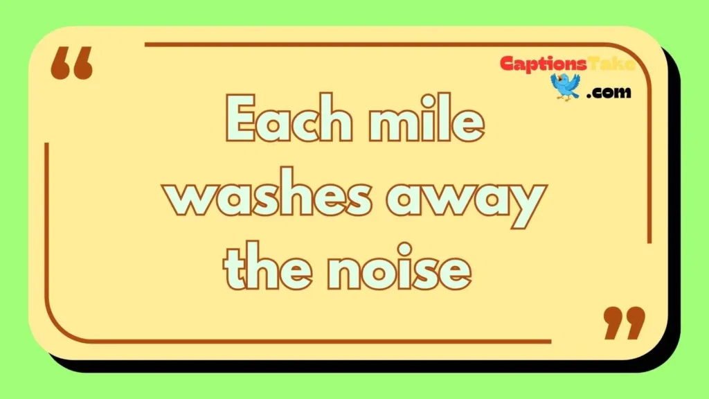 Running Captions for Mental Clarity