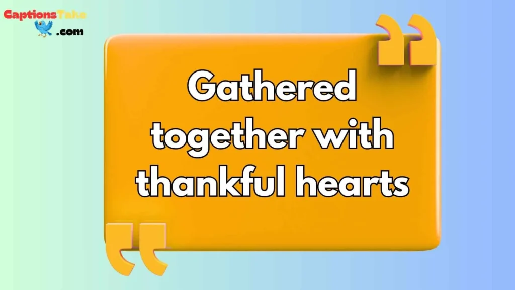 Thanksgiving Captions