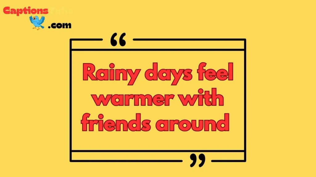 Umbrella captions with friends