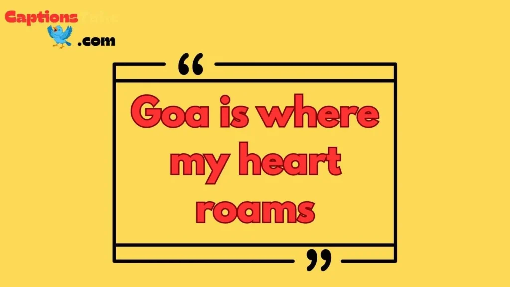 Goa Travel Captions